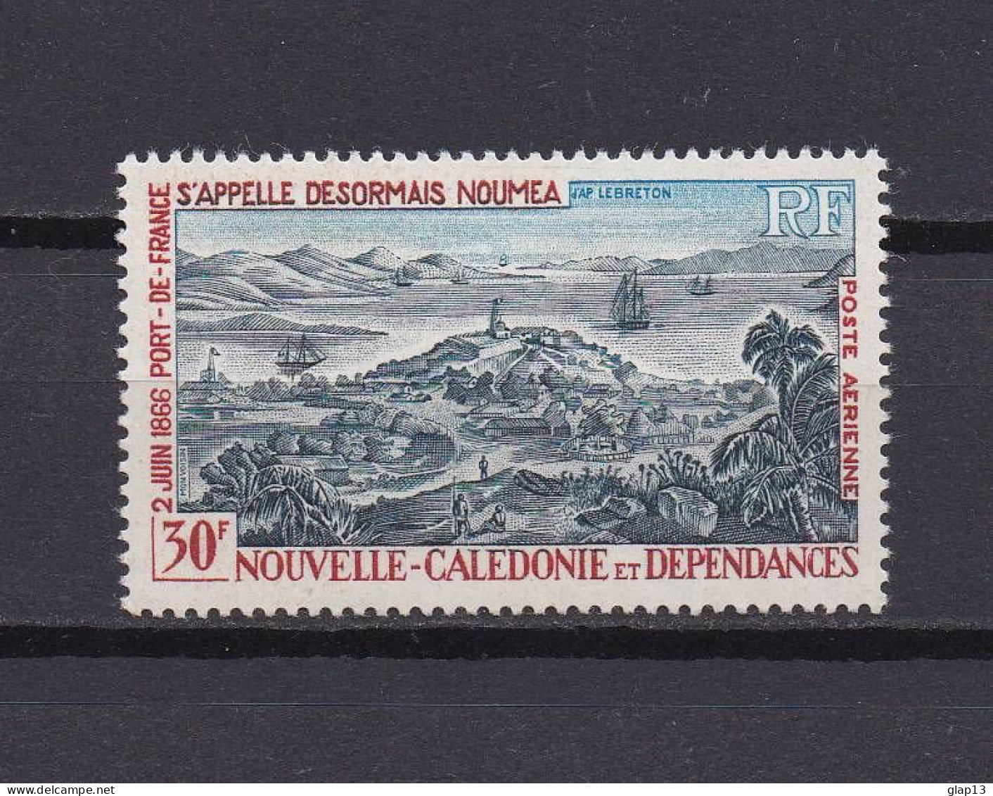 NOUVELLE-CALEDONIE 1966 PA N°86 NEUF AVEC CHARNIERE PORT DE FRANCE - Ungebraucht