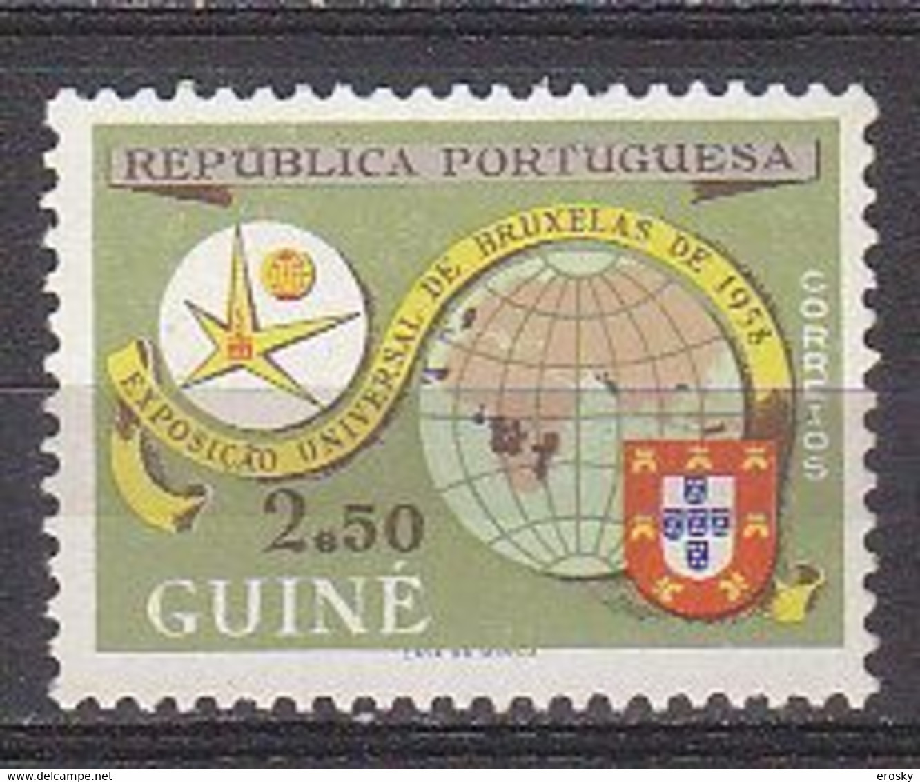 A1644 - COLONIES PORTUGAISES GUINEA Yv N°294 ** EXPO BRUXELLES - Portugees Guinea