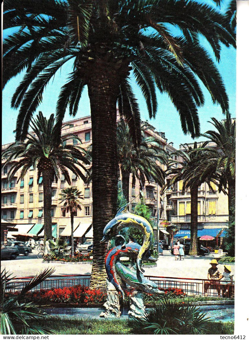 Albenga(savona) - La Fontana Dei Pesci - Viaggiata - Savona