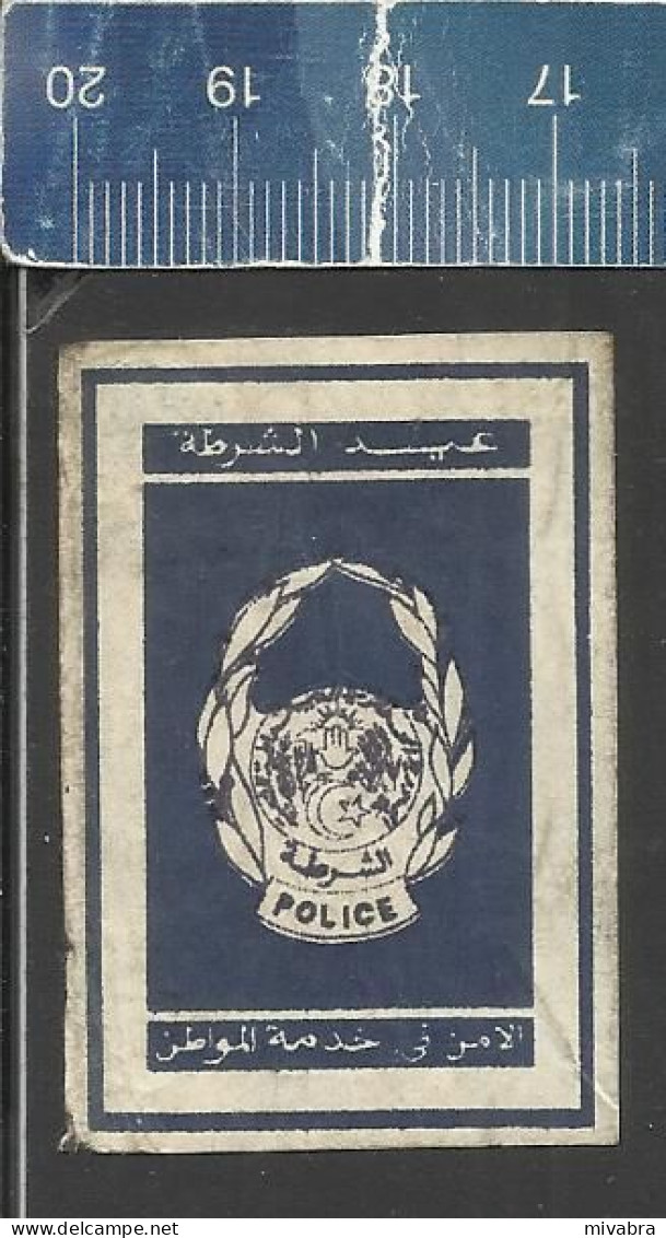 POLICE ALGERIEN  - OLD MATCHBOX LABEL ALGERIA - Luciferdozen - Etiketten