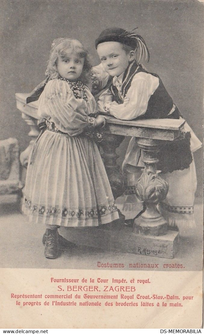 Croatian Children In Traditional Costume , Folklore Ed Mosinger Zagreb - Croatie