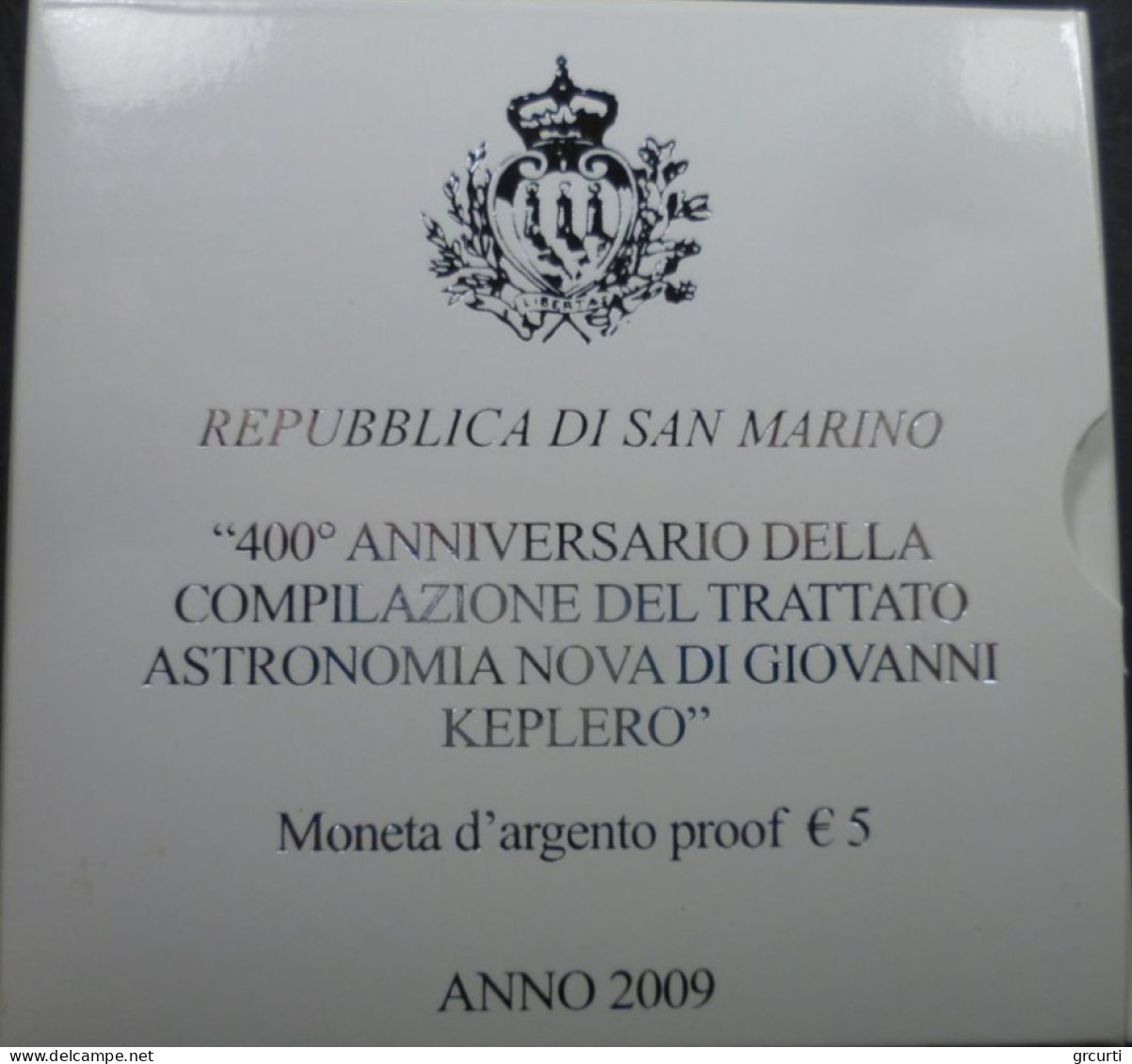 San Marino - 5 Euro 2009 - 400° Trattato Di Giovanni Keplero - KM# 506 - San Marino