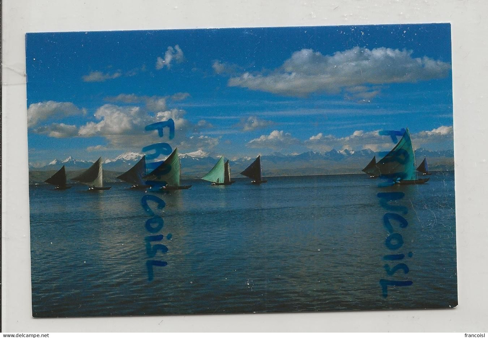 Le Vent En Poupe. Barques à Voile En Bolivie. - Bolivien