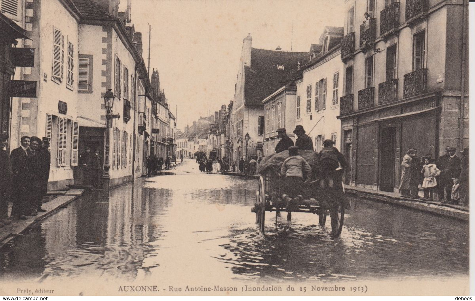 21 - Auxonne, Rue Antoine Masson, Inondation Du 15 Novembre 1913 - Auxonne