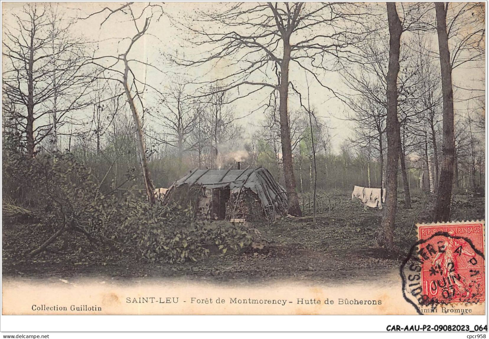 CAR-AAUP2-95-0104 - FRANCE - SAINT-LEU - Foret De Montmorency - Hutte De Bucherons - Saint Leu La Foret