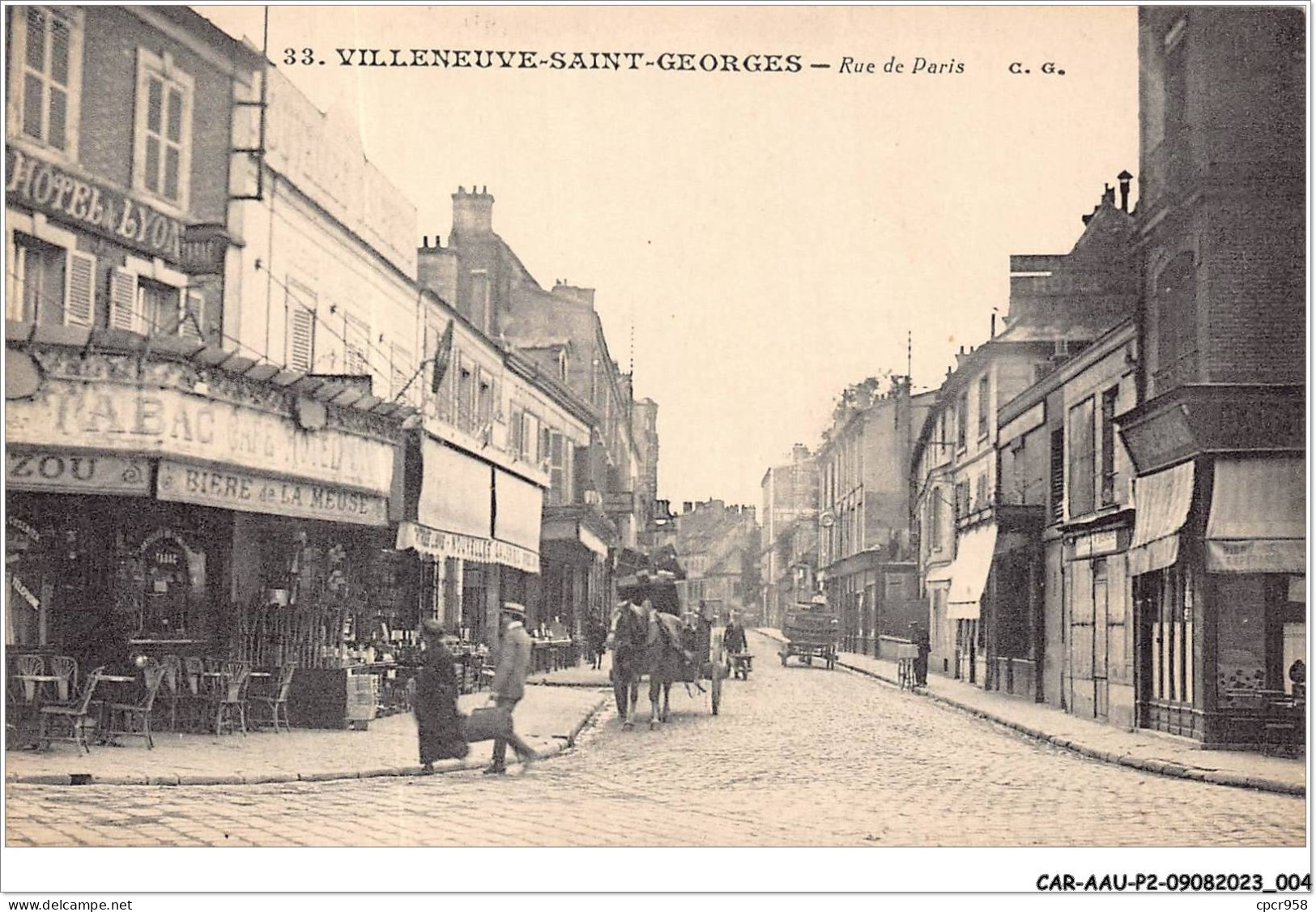 CAR-AAUP2-94-0074 - FRANCE - VILLENEUVE-SAINT-GEORGES - Rue De Paris - Villeneuve Saint Georges