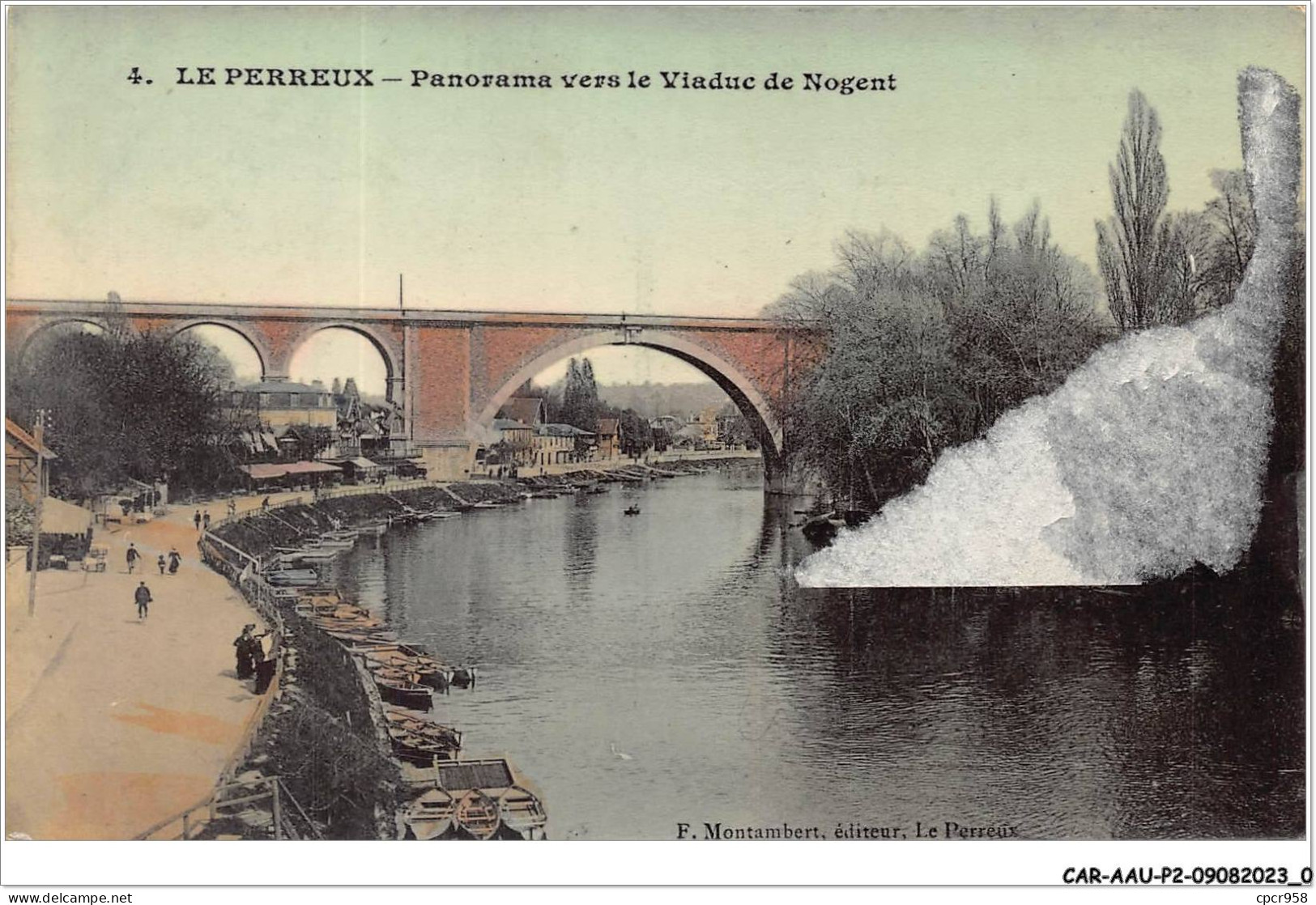 CAR-AAUP2-94-0072 - FRANCE - LE PERREUX - Panorama Vers Le Viaduc De Nogent - Vendue En état - Le Perreux Sur Marne