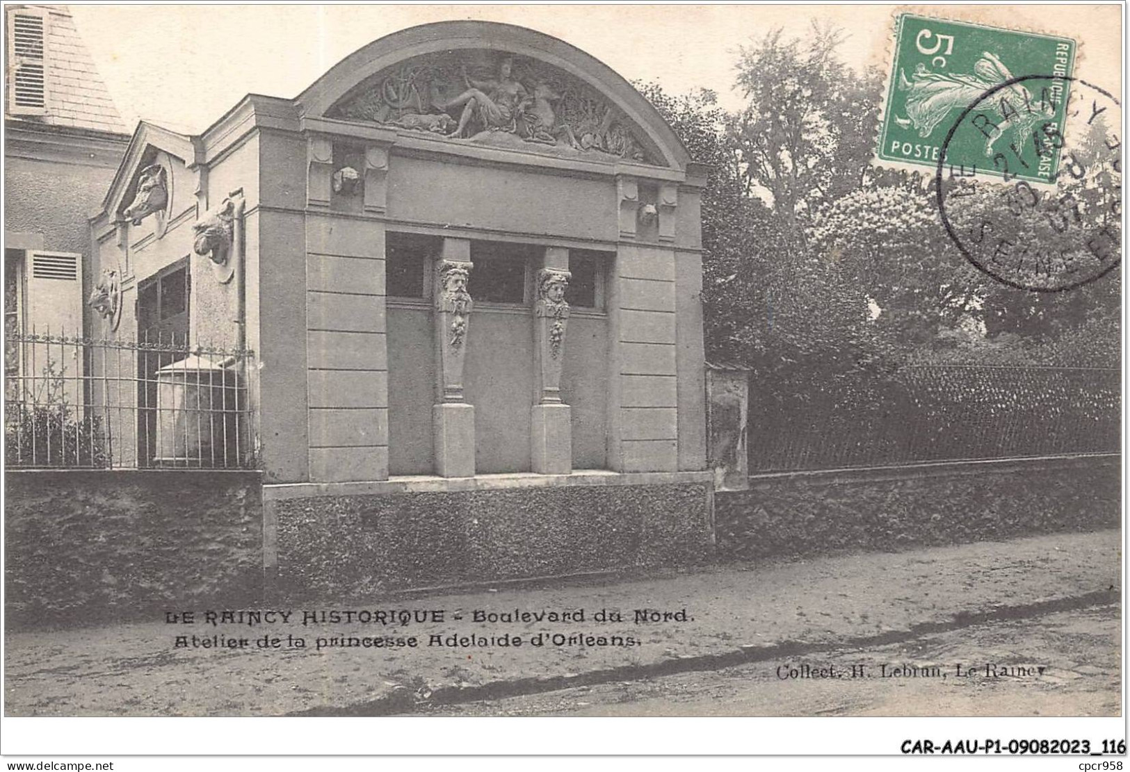 CAR-AAUP1-93-0059 - FRANCE - LE RAINCY HISTORIQUE - Boulevard Du Nord - Atelier De La Princesse Adelaide D'Orleans - Le Raincy