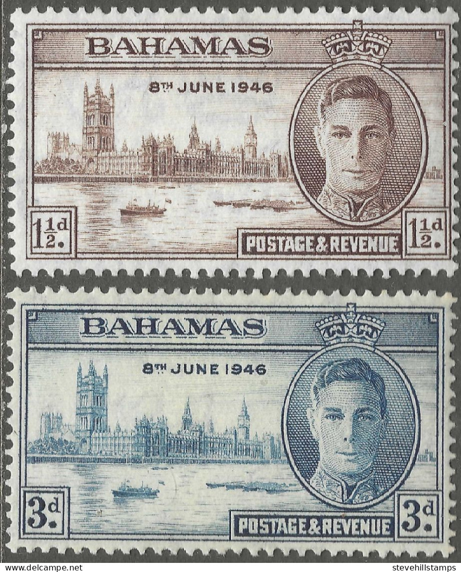 Bahamas. 1946 Victory. MH Complete Set. SG 176-177. M5010 - 1859-1963 Colonia Britannica