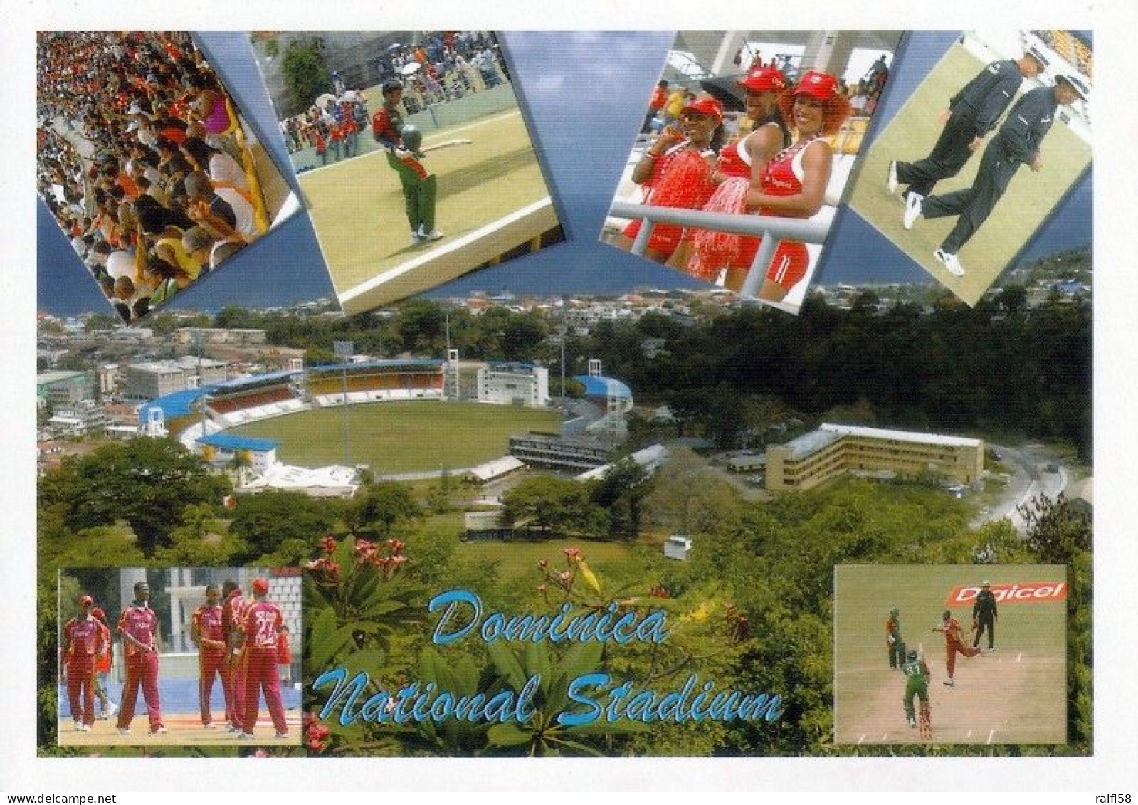 1 AK Dominica * National Stadion In Der Hauptstadt Roseau - Das Mehrzweckstadion Wird Für Cricket Und Fußball Genutzt * - Dominica