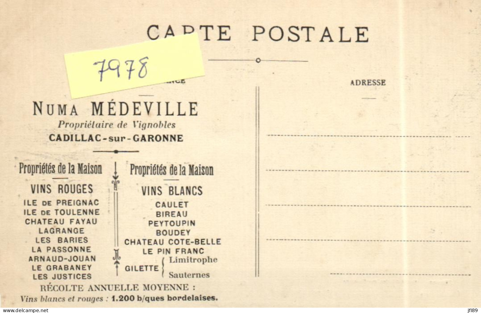 France > [33] Gironde > Autres - Fête Des Vendanges En Gironde - Char De La Prune (Lot Et Garonne)- Numa Medeville -7978 - Sonstige & Ohne Zuordnung