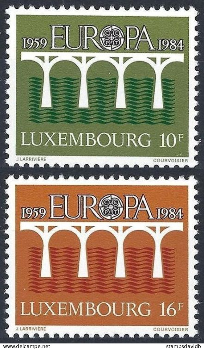 1984 Luxembourg 1098-1099 Europa Cept 4,00 € - 1984