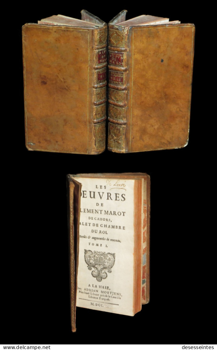 [POESIE CAHORS] MAROT (Clément) - Oeuvres. 2/2. 1700. - Antes De 18avo Siglo