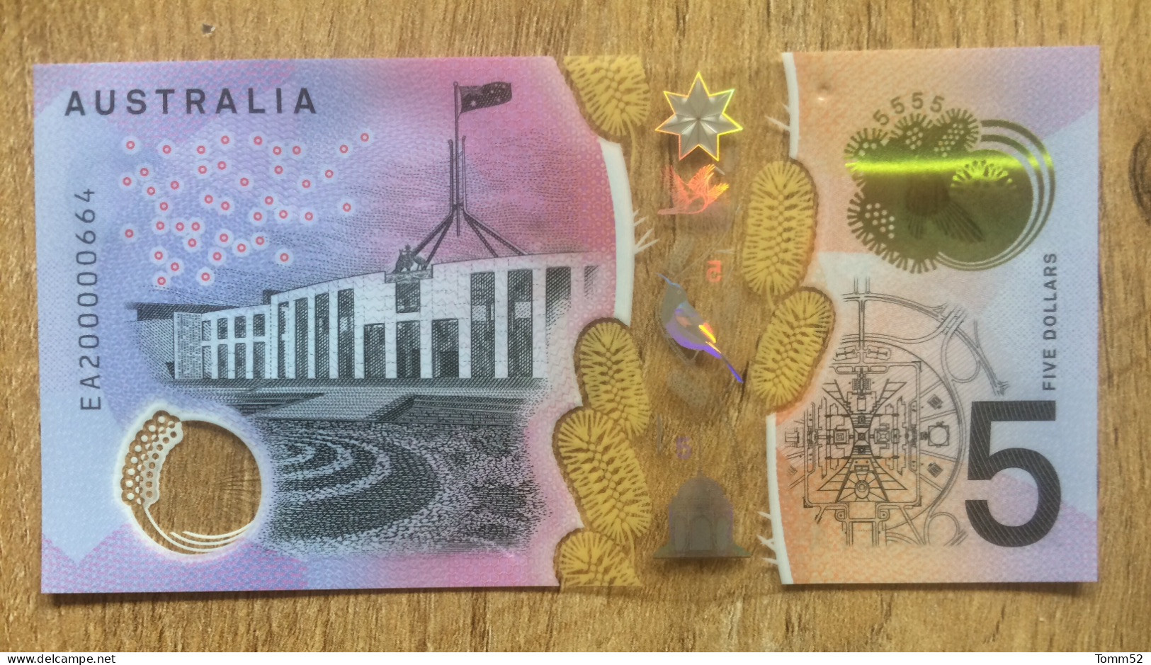 AUSTRALIA 5 Dollars UNC - Overheidsbank Uitgaves 1910