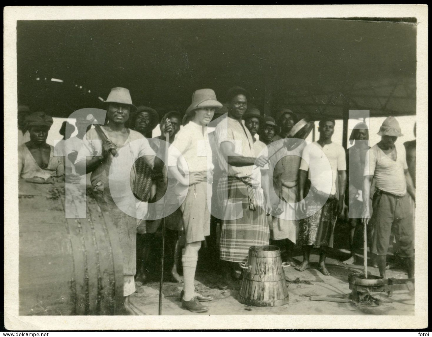 30s ORIGINAL FOTO PHOTO PALM OIL OLEO DE PALMA ANGOLA AFRICA AFRIQUE AT179 - Afrika