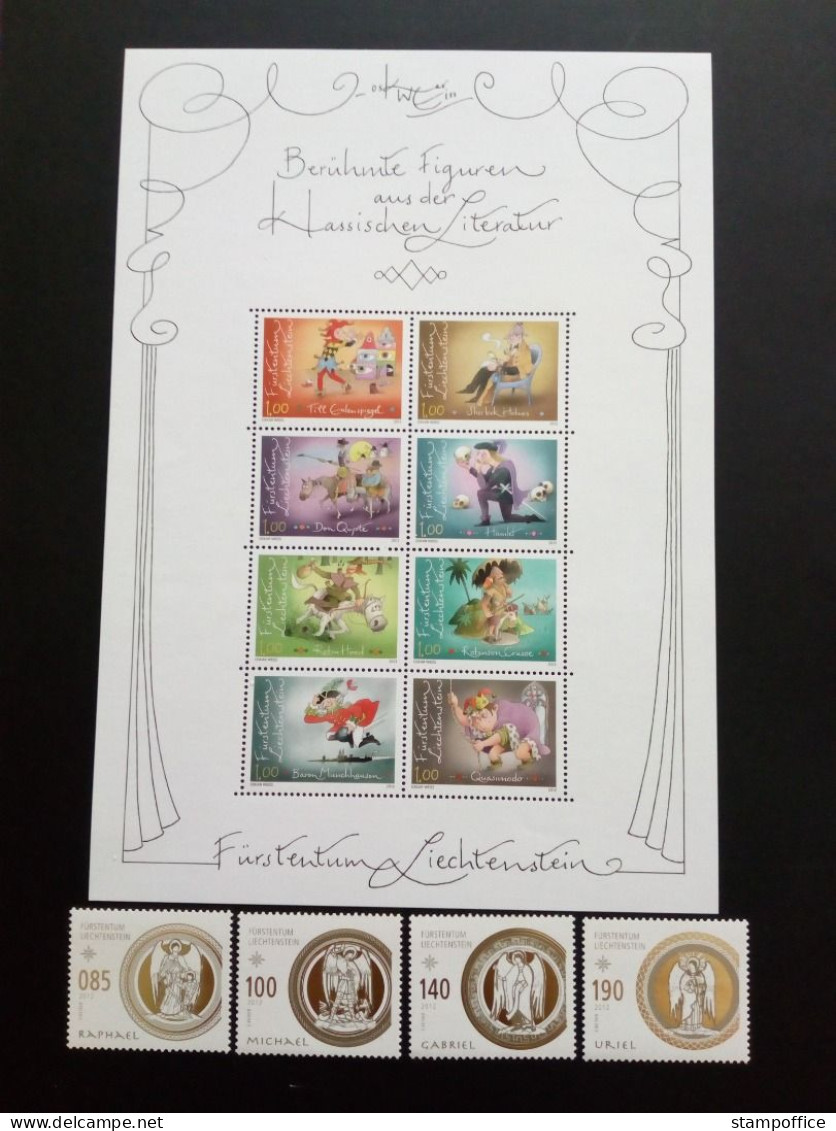 LIECHTENSTEIN JAHRGANG 2012 POSTFRISCH(MINT) MIT KLEINBOGEN 1660 - Années Complètes