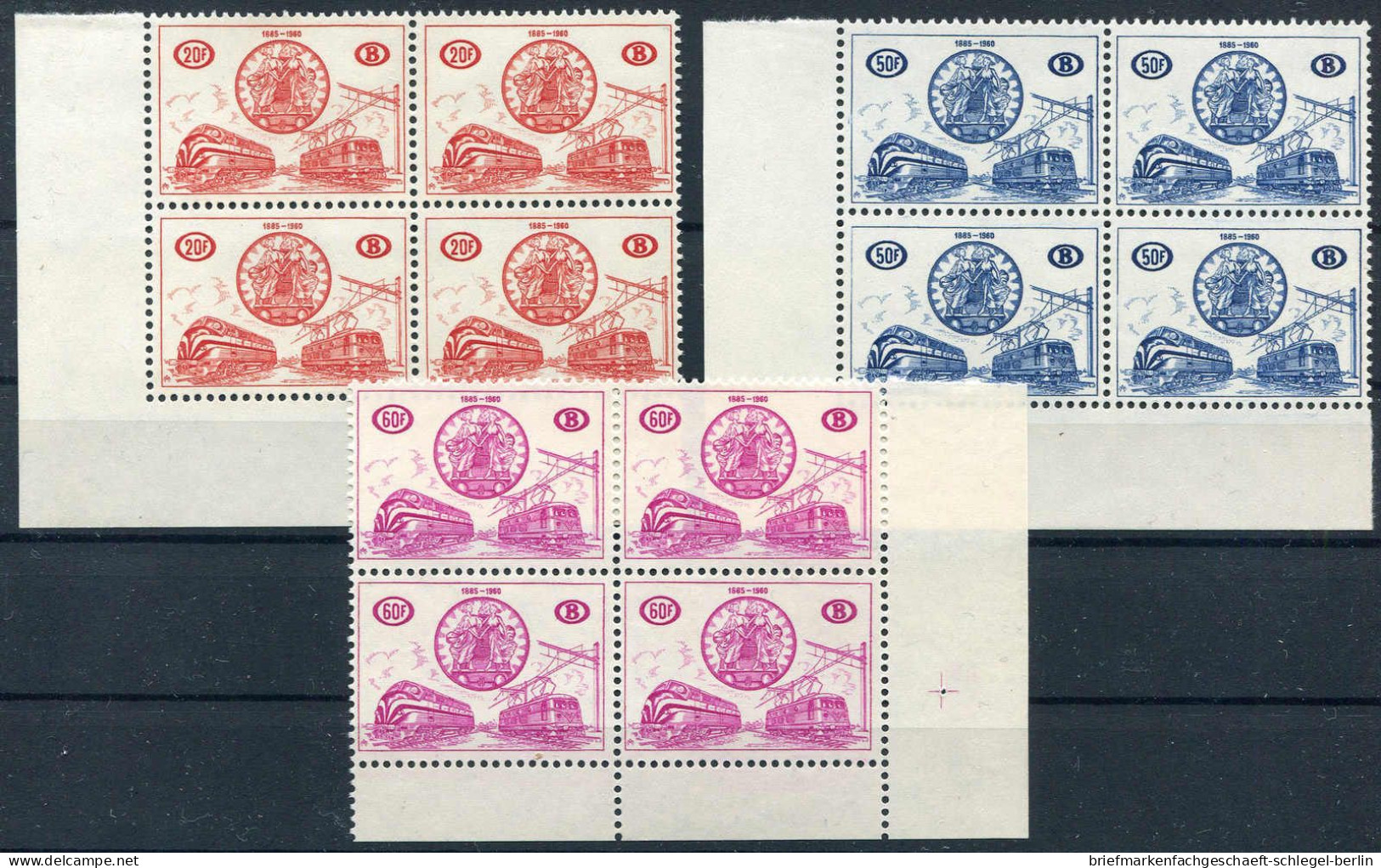 Belgien Eisenbahnpaketmarken, 1960, 321-24 (4), Postfrisch - Other & Unclassified