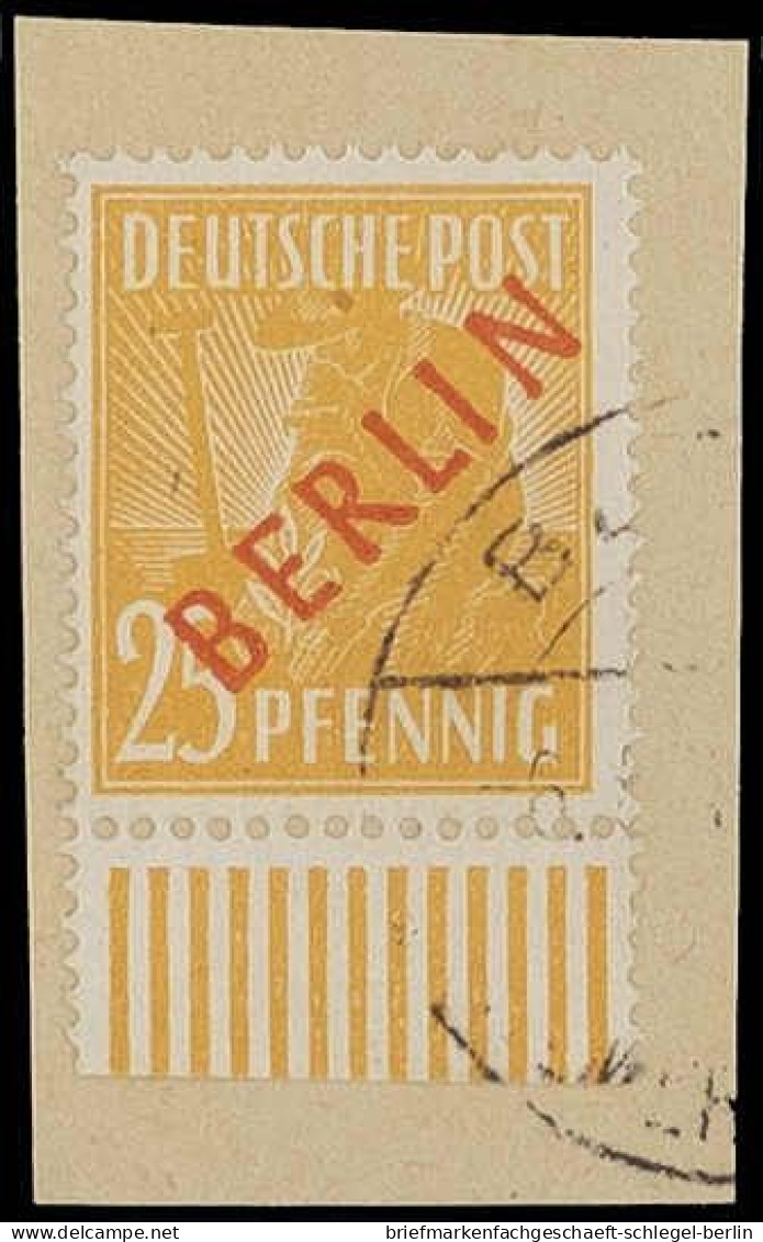 Berlin, 1949, 21-32 AF II, Gestempelt, Briefstück - Altri & Non Classificati