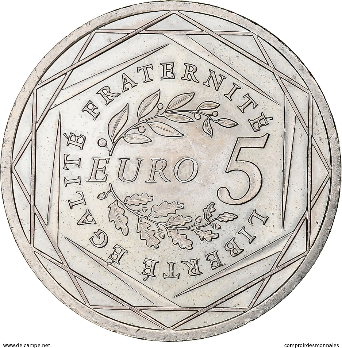 France, 5 Euro, Semeuse, 2008, MDP, Argent, SPL - Frankreich