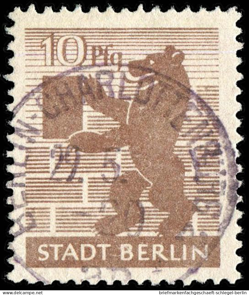 SBZ - Berlin Brandenburg, 1945, 4Ab Wbz, Gestempelt - Andere & Zonder Classificatie