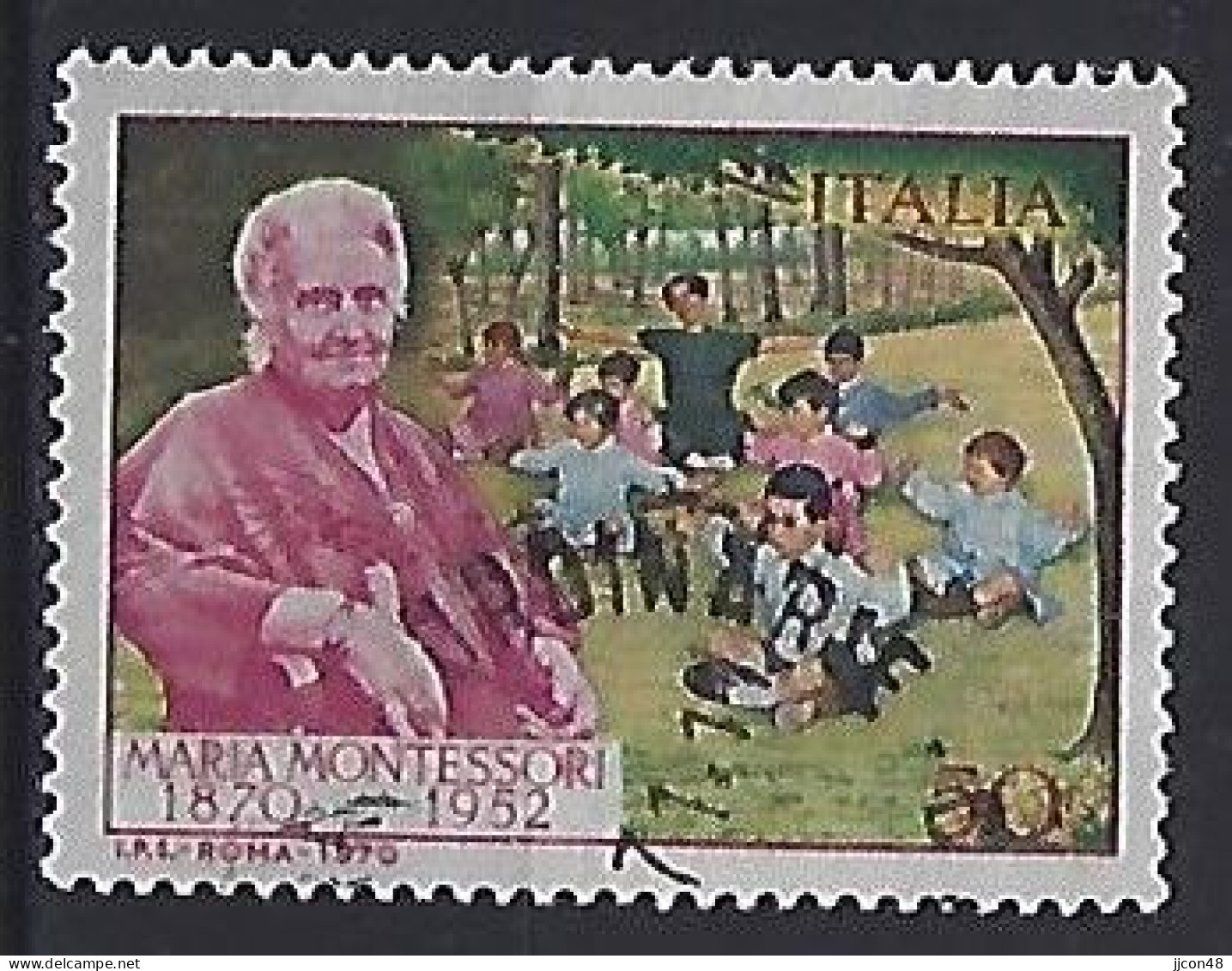 Italy 1970  Maria Montessori  (o) Mi.1314 - 1961-70: Usados