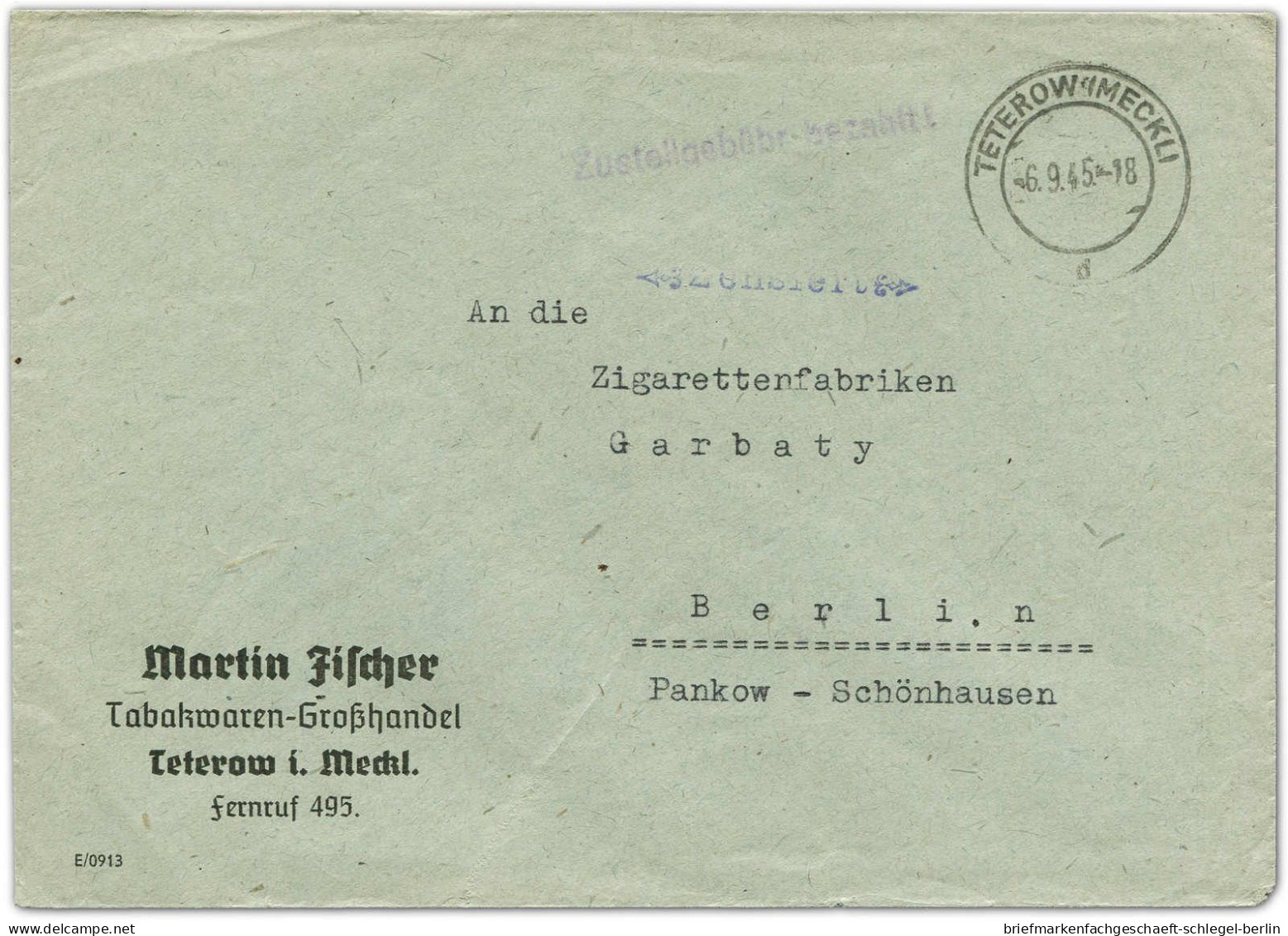 Sowjetische Zone, 1945, Barfreim., Brief - Sonstige & Ohne Zuordnung