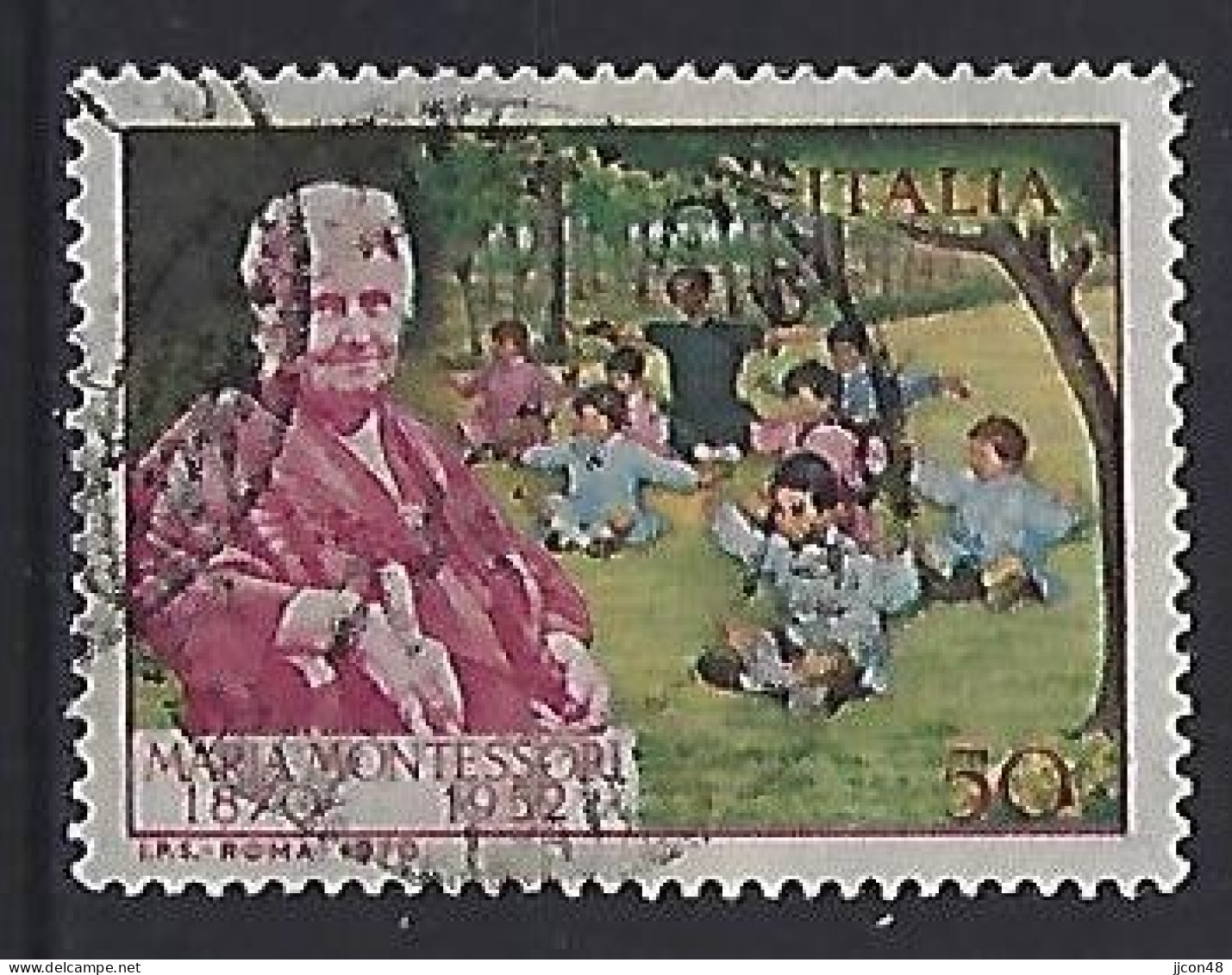 Italy 1970  Maria Montessori  (o) Mi.1314 - 1961-70: Afgestempeld