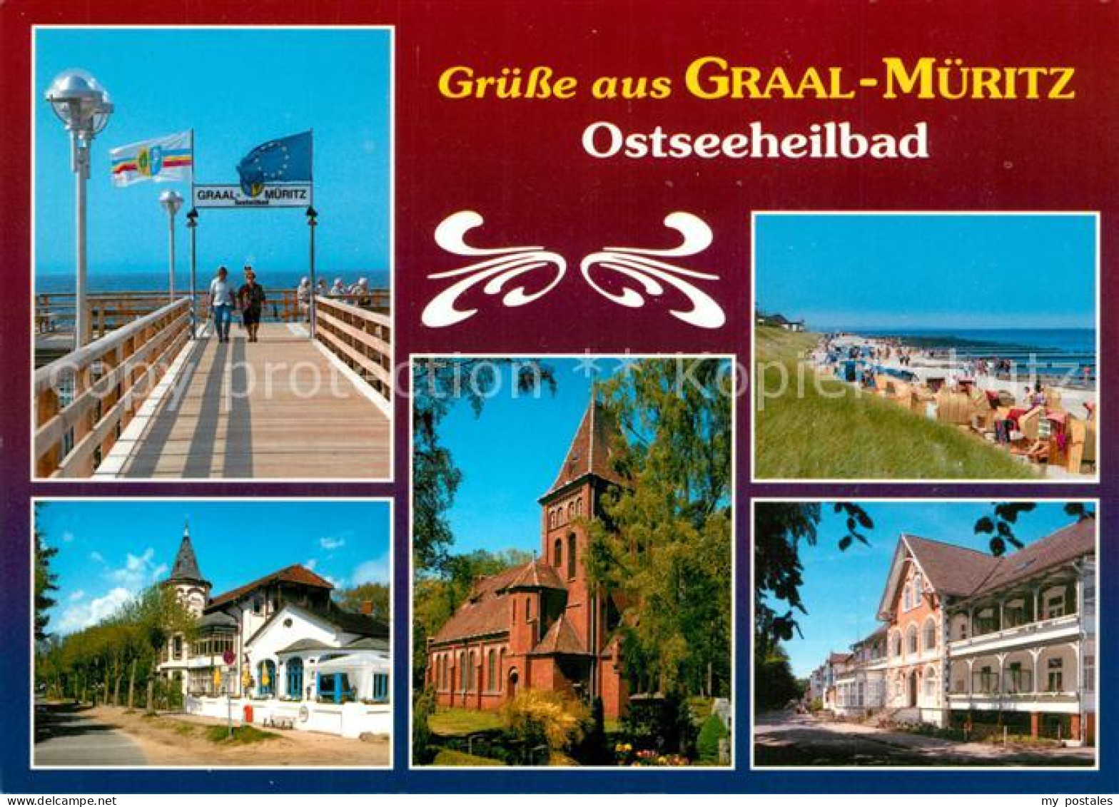 73269310 Graal-Mueritz Ostseebad Seebruecke Hotel Restaurant Kirche Strand Graal - Graal-Müritz