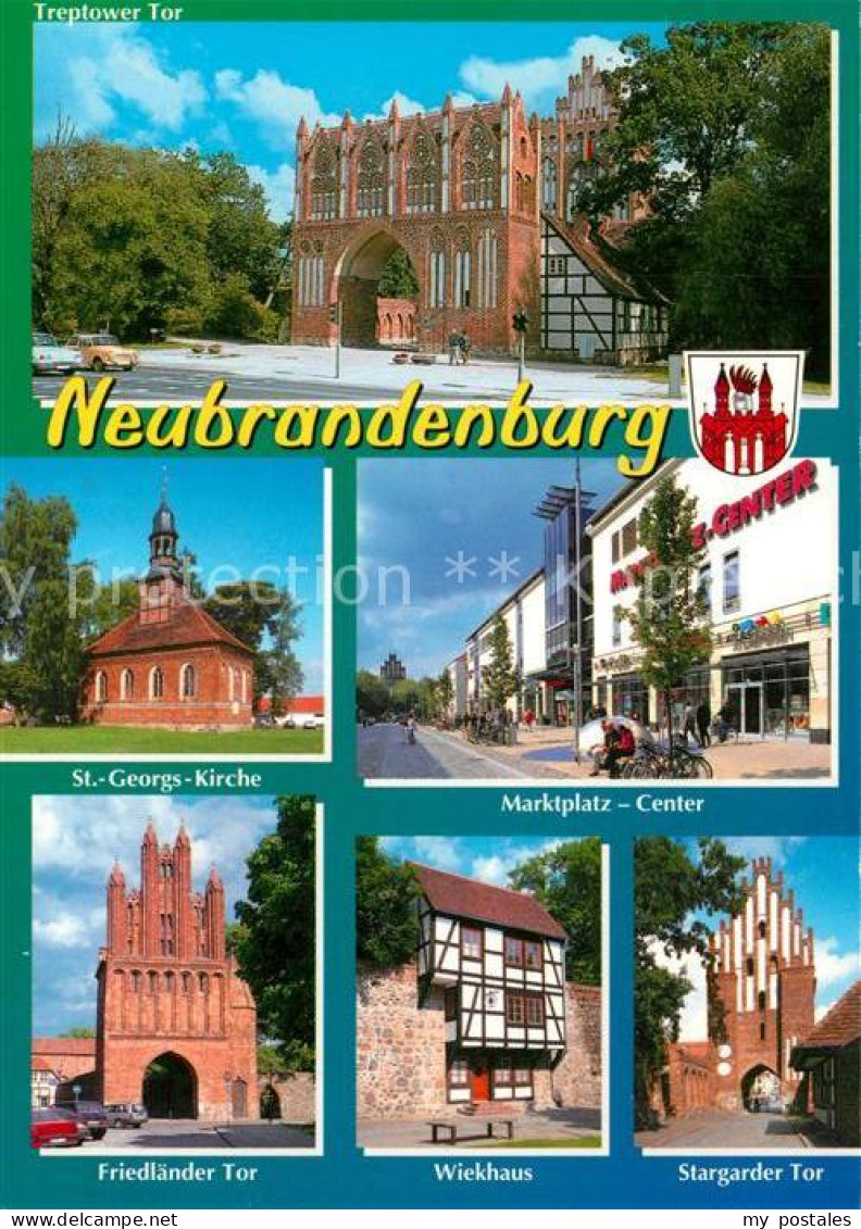 73269296 Neubrandenburg Treptower Tor St Georgskirche Marktplatz Center Friedlae - Neubrandenburg