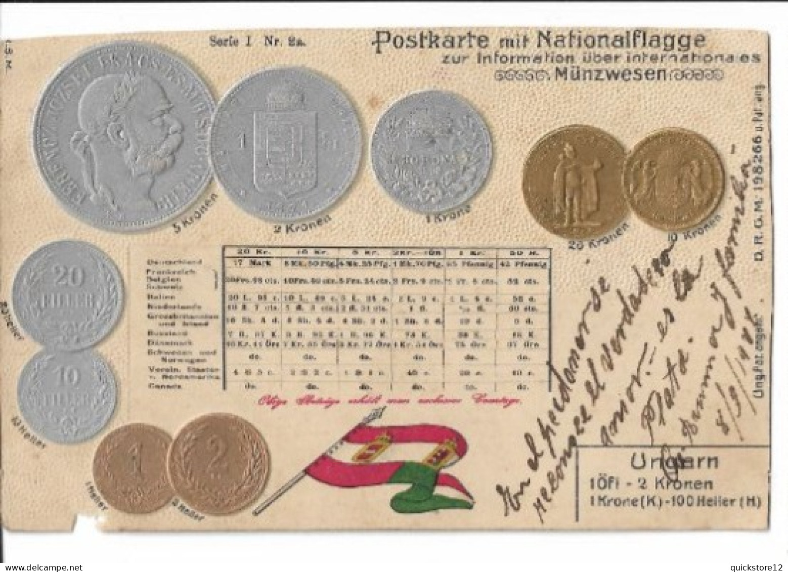 Postal Numismática 7267 - Monedas (representaciones)