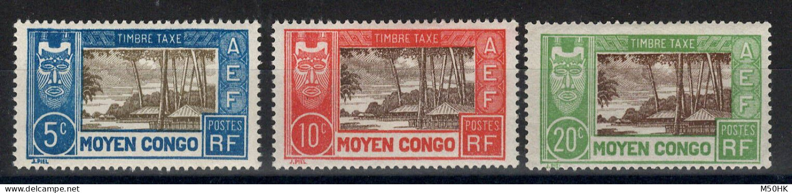 Congo - Taxe YV 12 / 13 / 14 N* MH Cote 7 Euros - Unused Stamps