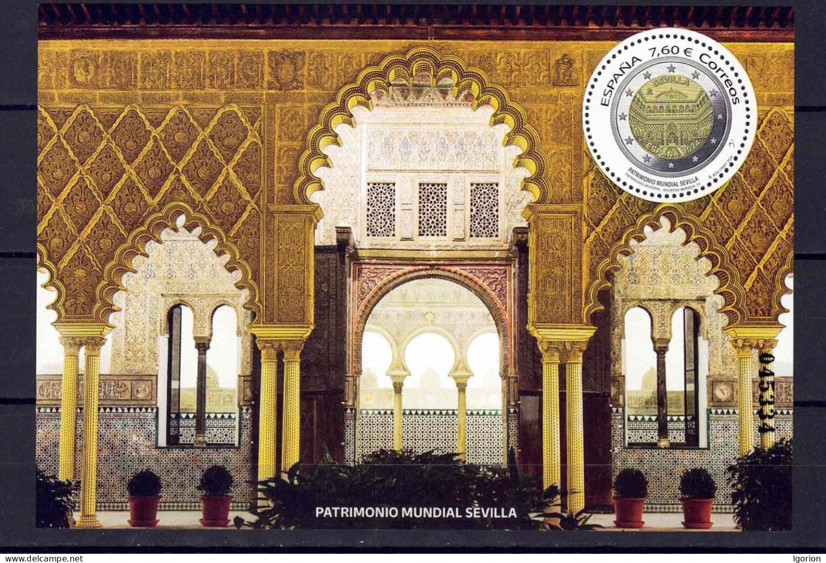 ESPAÑA 2024 ** MNH PATRIMONIO MUNDIAL. SEVILLA. REAL ALCAZAR - Ongebruikt