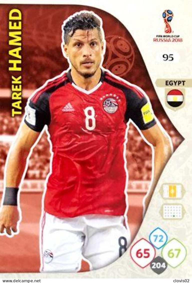 95 Tarek Hamed - Egypt - Panini Adrenalyn XL FIFA World Cup Russia 2018  Carte Football - Tarjetas
