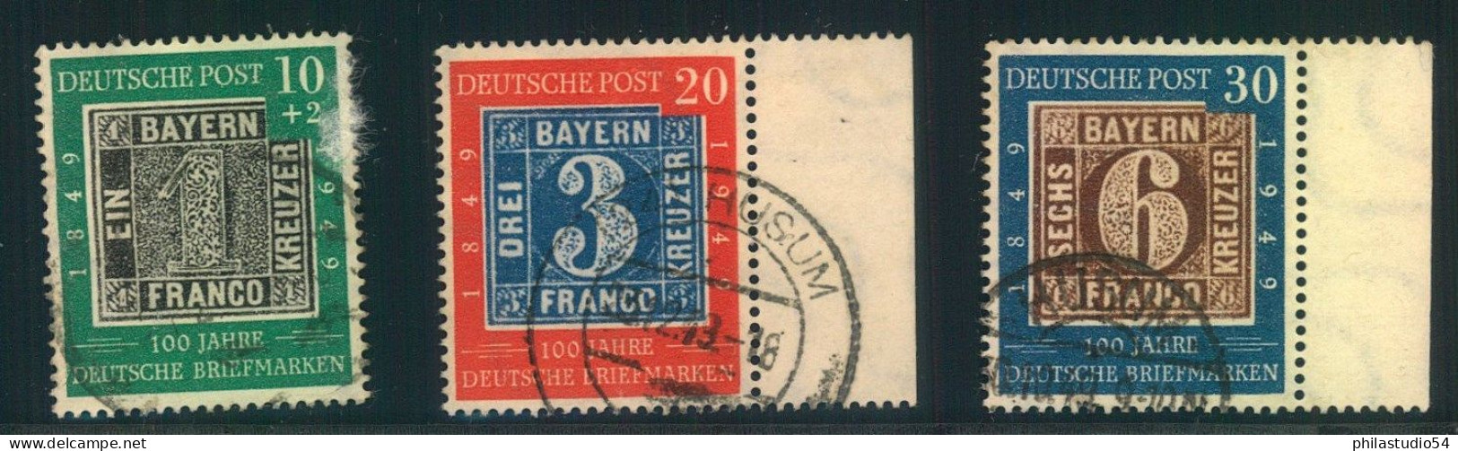 1949, 100 Jahre Deutsche Briefmarken Komplett Gestempelt - Used Stamps