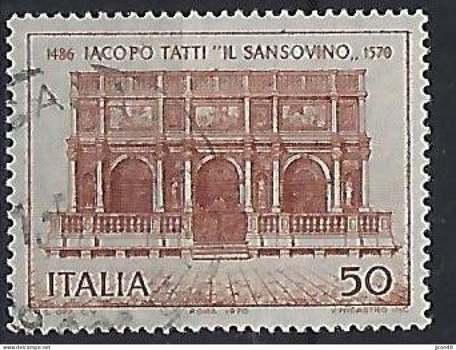 Italy 1970  Jacopo Tatti, Genannt Sansovino  (o) Mi.1316 - 1961-70: Usati