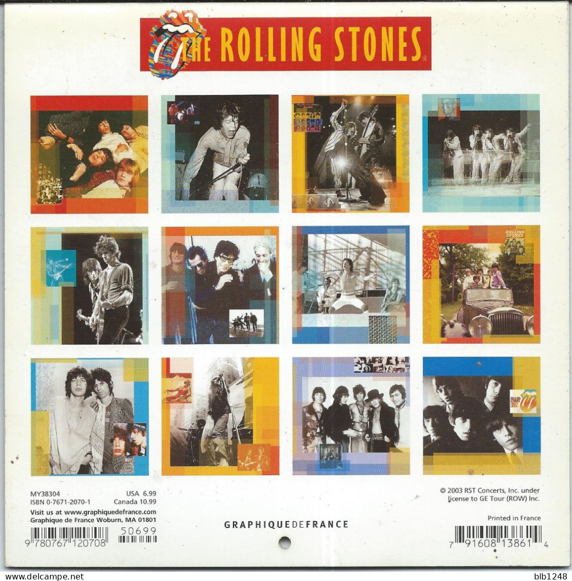 Vieux Papiers > Calendrier Rolling Stones 2004 - Altri & Non Classificati