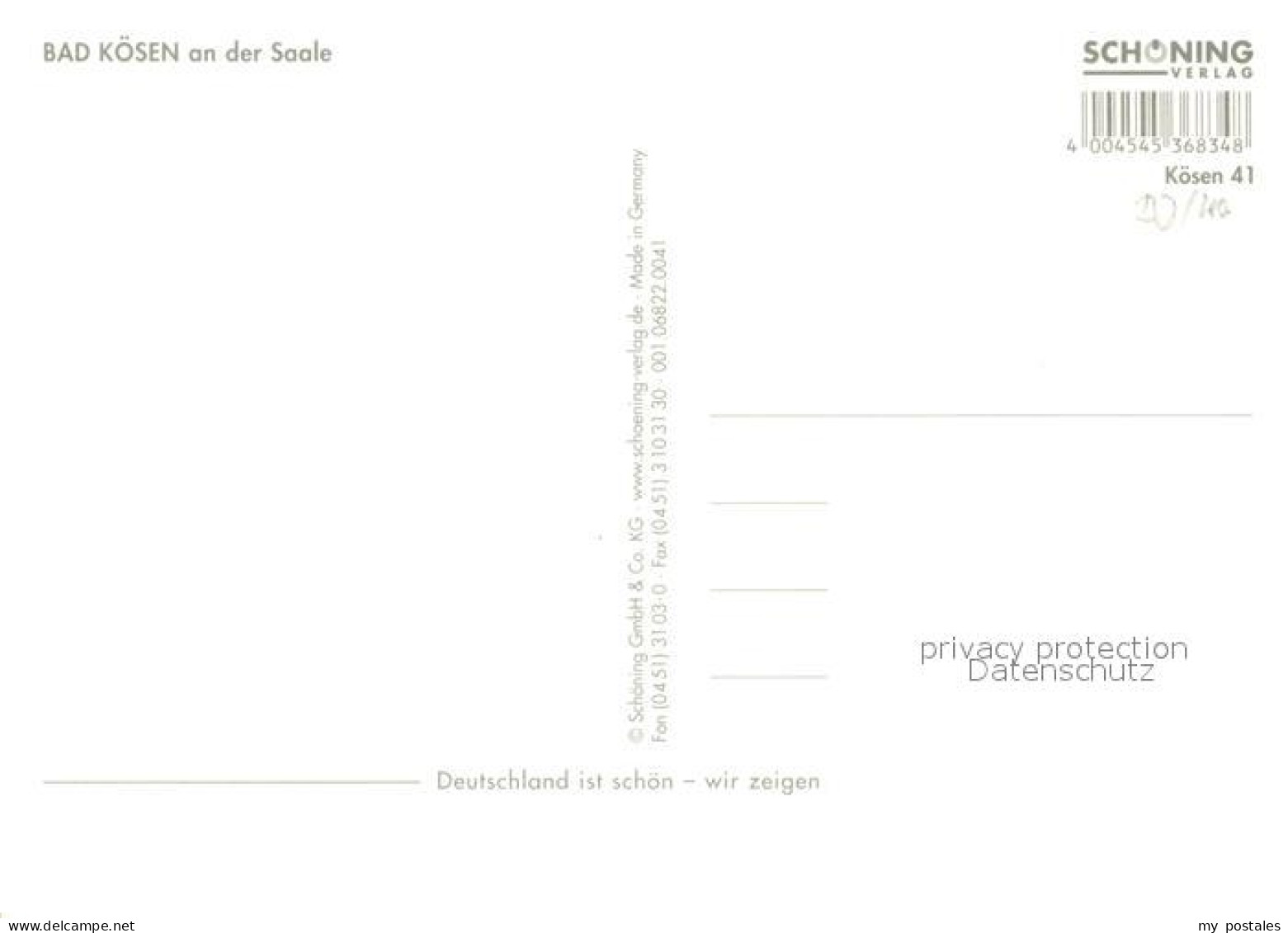 73268954 Bad Koesen Burg Saaleck Reha Klinik Barlachschacht Rudelsburg Bad Koese - Bad Koesen