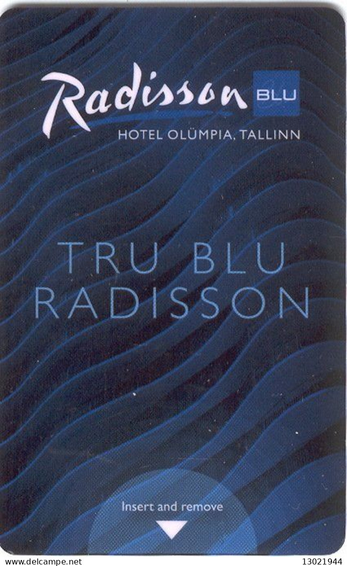ESTONIA  KEY HOTEL  Radisson BLU Olümpia - STOCKMANN - TALLINN - Hotelkarten