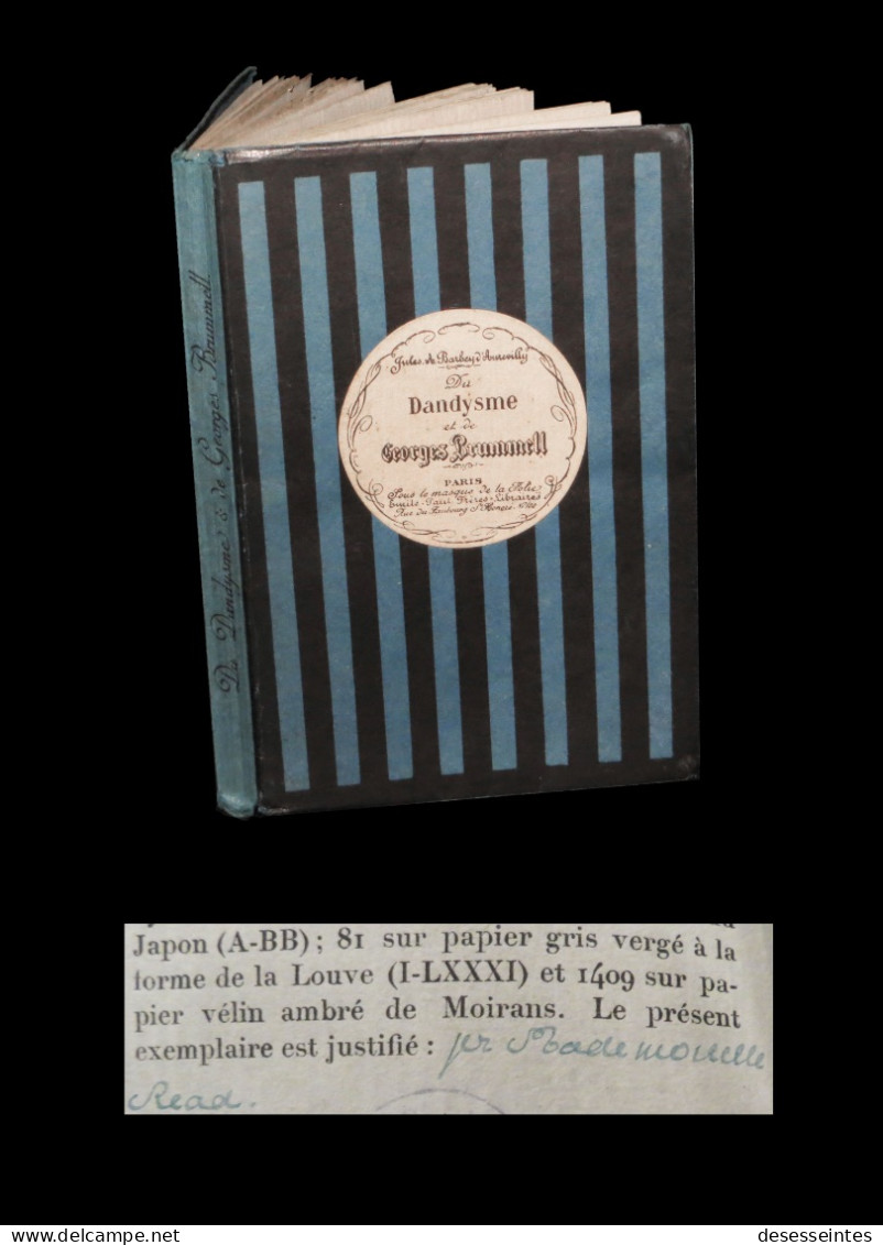 BARBEY D'AUREVILLY / READ (Louise, De La Bibliothèque De) - Du Dandysme Et De George Brummell. 1/81. - 1901-1940