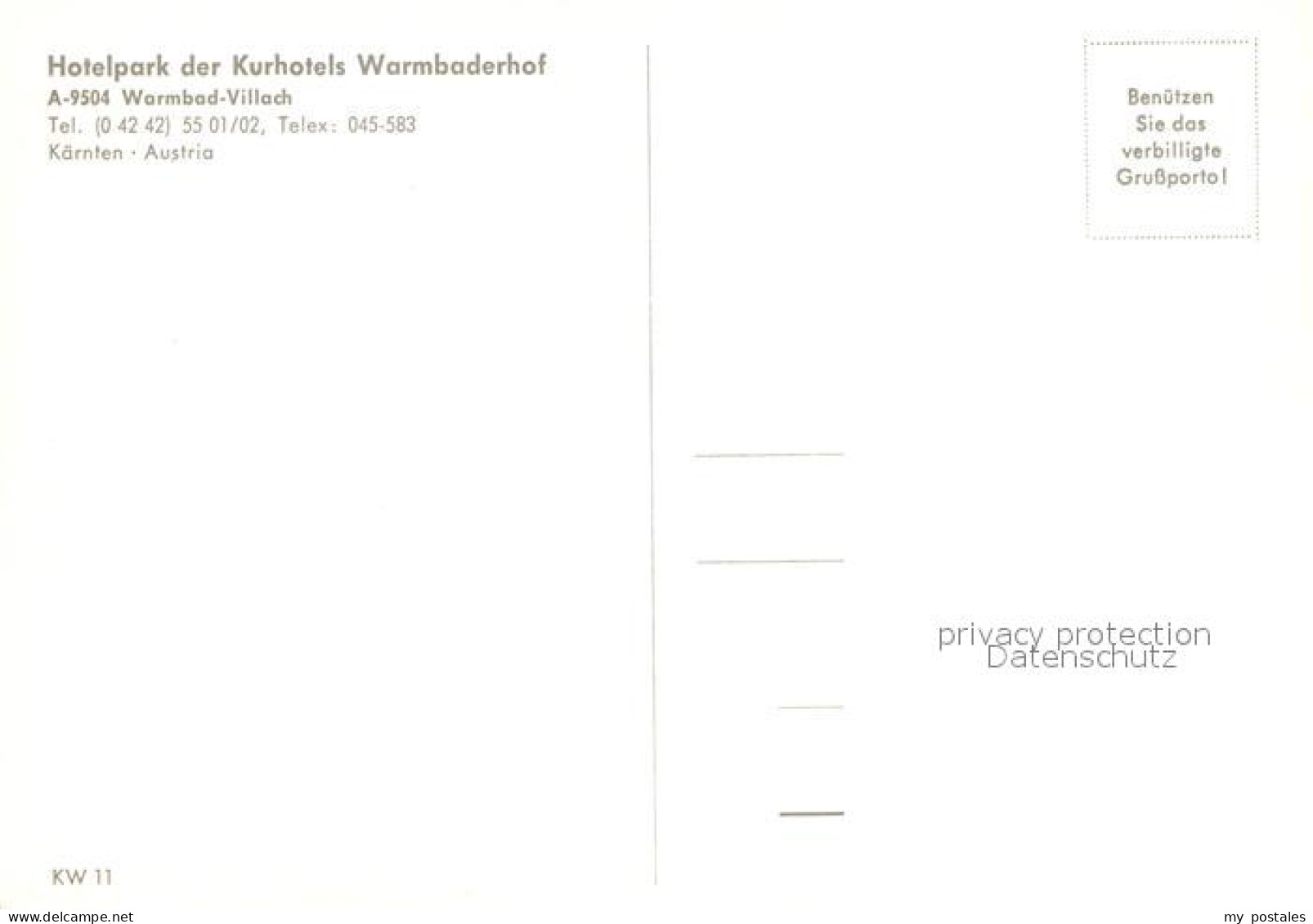 73268835 Villach Kaernten Hotelpark Kurhotel Warmbaderhof Villach Kaernten - Other & Unclassified