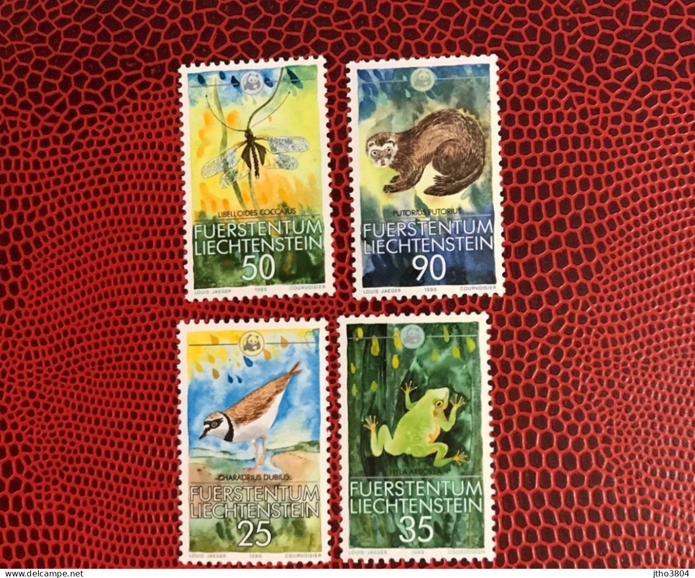 LIECHTENSTEIN WWF 1989 4v Neuf MNH ** Mi 967 / 970 YT Pez Fish Peixe Fisch Pesce Poisson - Unused Stamps