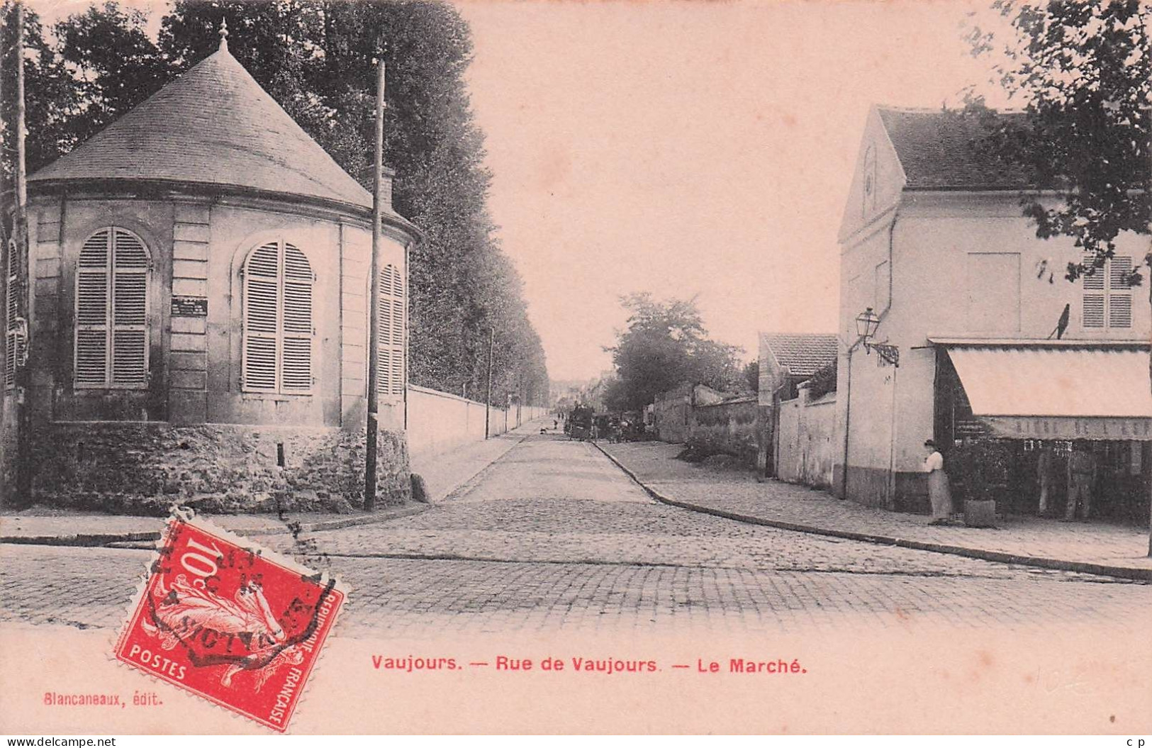 Vaujours - Rue De Vaujours - Le Marché -  CPA °J - Autres & Non Classés