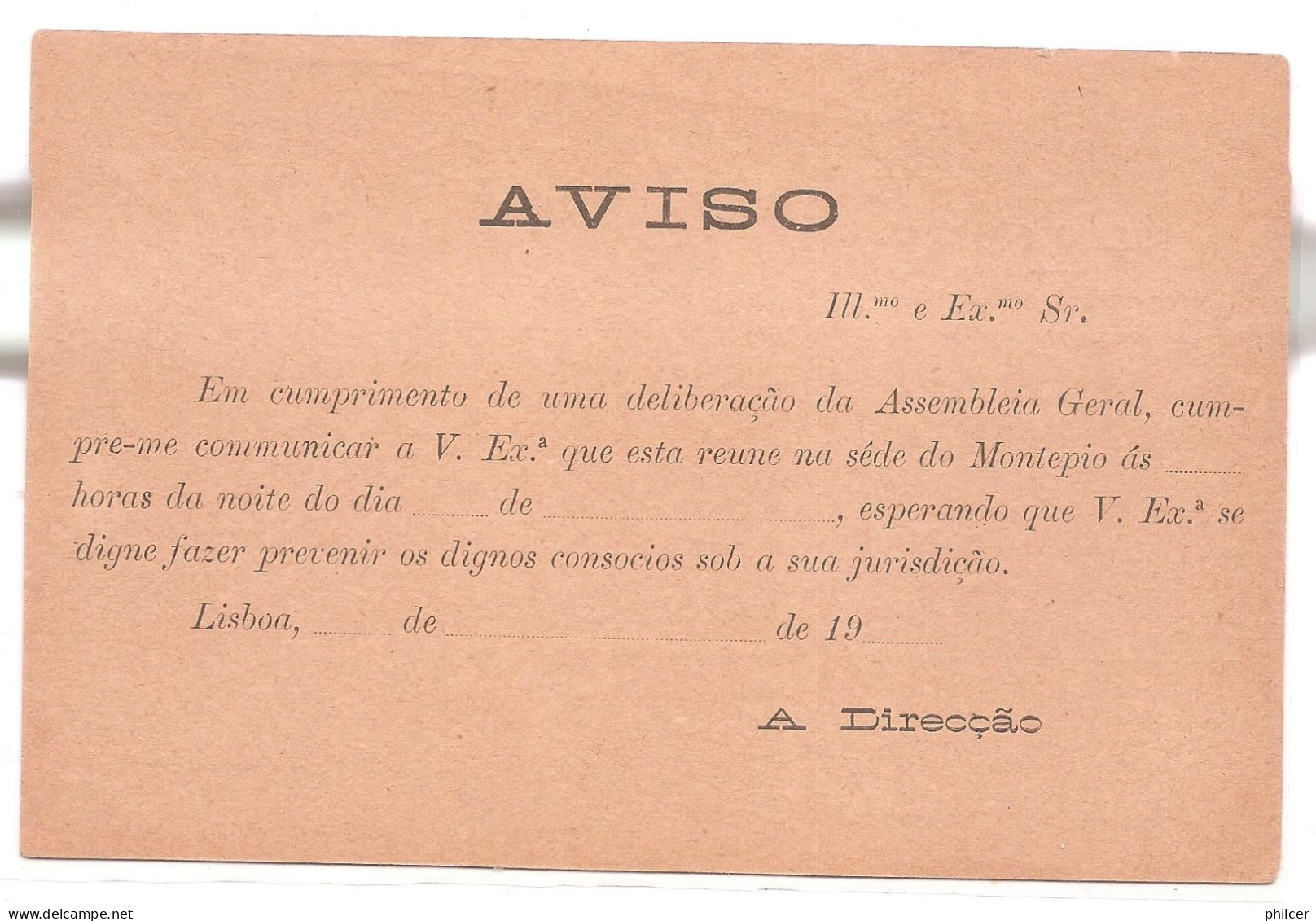 Portugal, 1905, S. N. R. - Brieven En Documenten