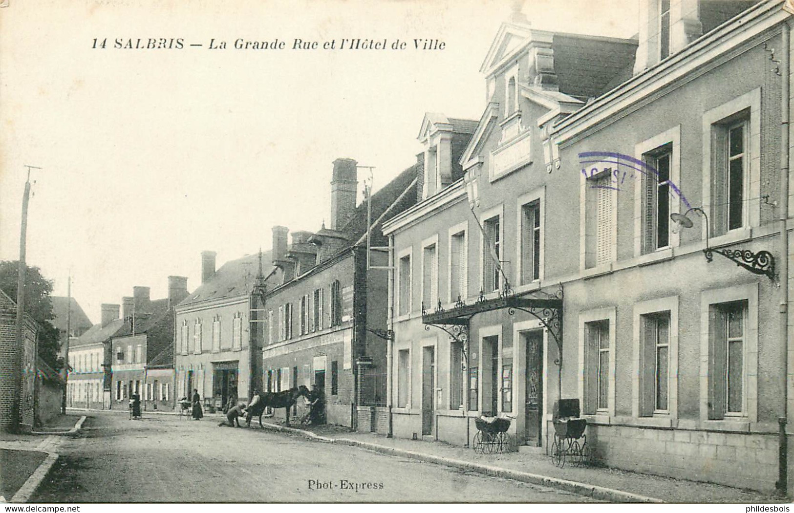 LOIR ET CHER  SALBRIS  Grande Rue Et Hotel De Ville - Salbris