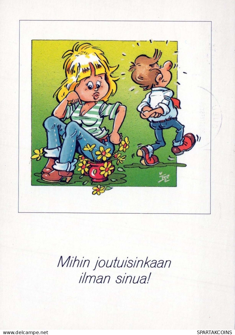 NIÑOS HUMOR Vintage Tarjeta Postal CPSM #PBV249.ES - Humorous Cards