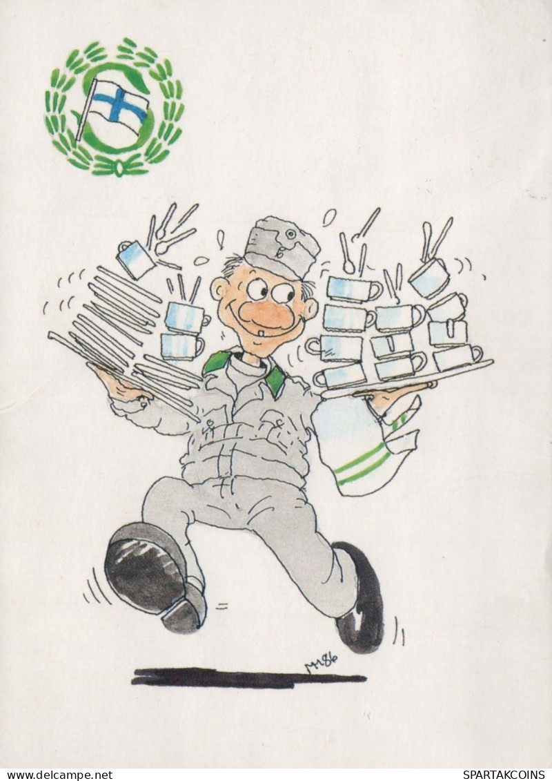 SOLDADOS HUMOR Militaria Vintage Tarjeta Postal CPSM #PBV862.ES - Humoristiques
