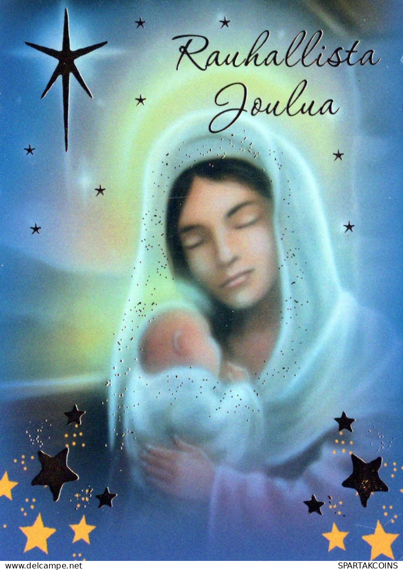 Virgen María Virgen Niño JESÚS Religión Vintage Tarjeta Postal CPSM #PBQ027.ES - Jungfräuliche Marie Und Madona