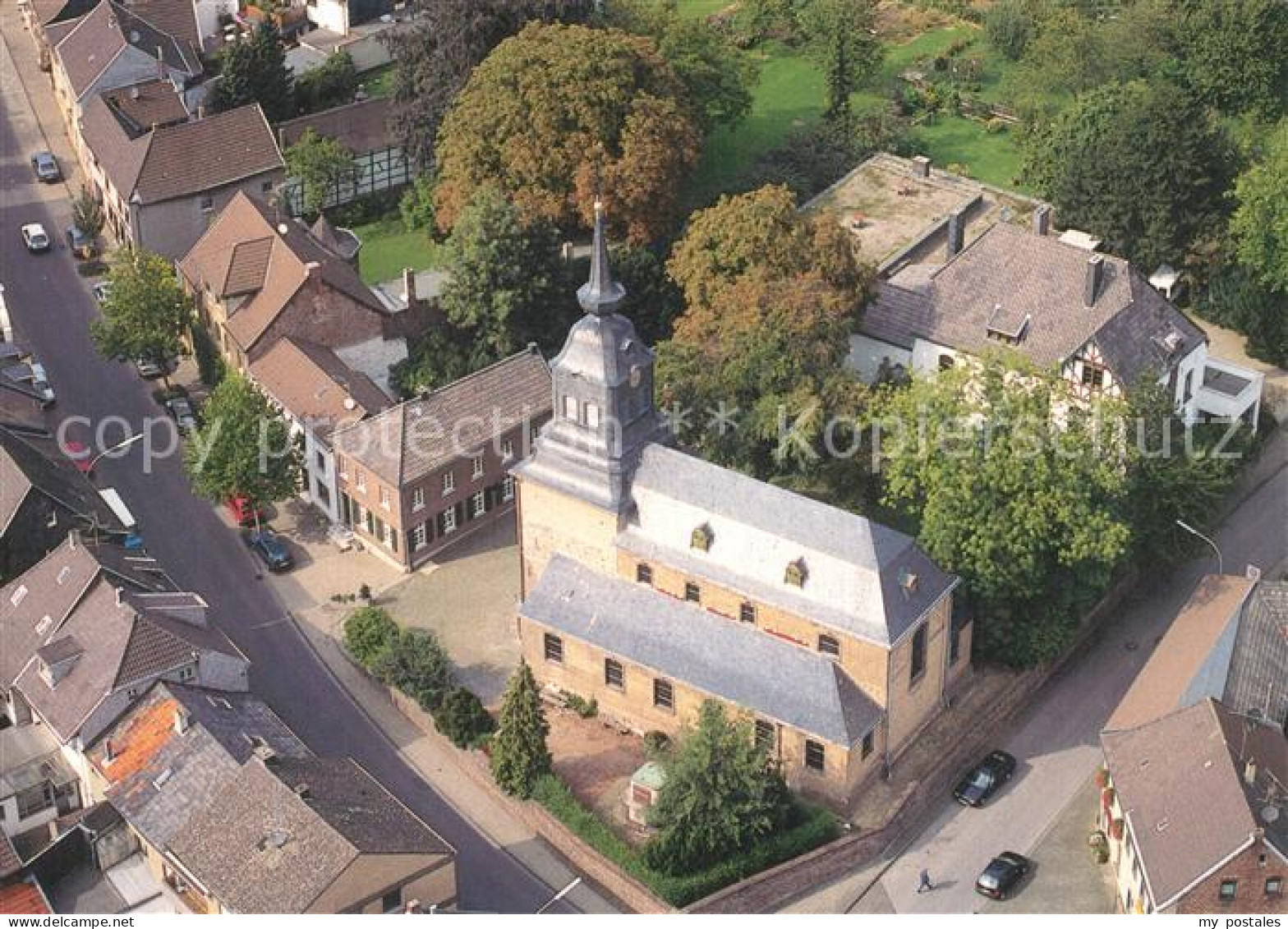 73268578 Wickrathberg Evangelische Kirche Fliegeraufnahme Wickrathberg - Mönchengladbach