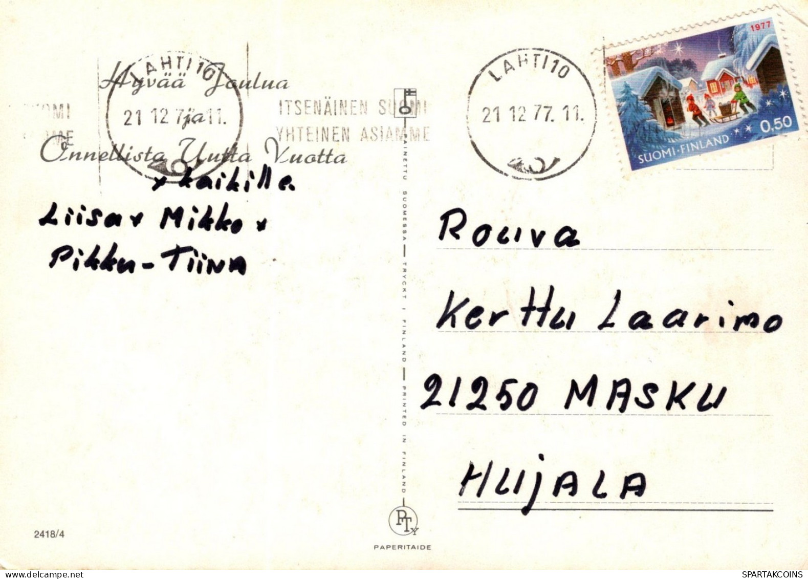 ÁNGEL NAVIDAD Vintage Tarjeta Postal CPSM #PAH224.ES - Anges