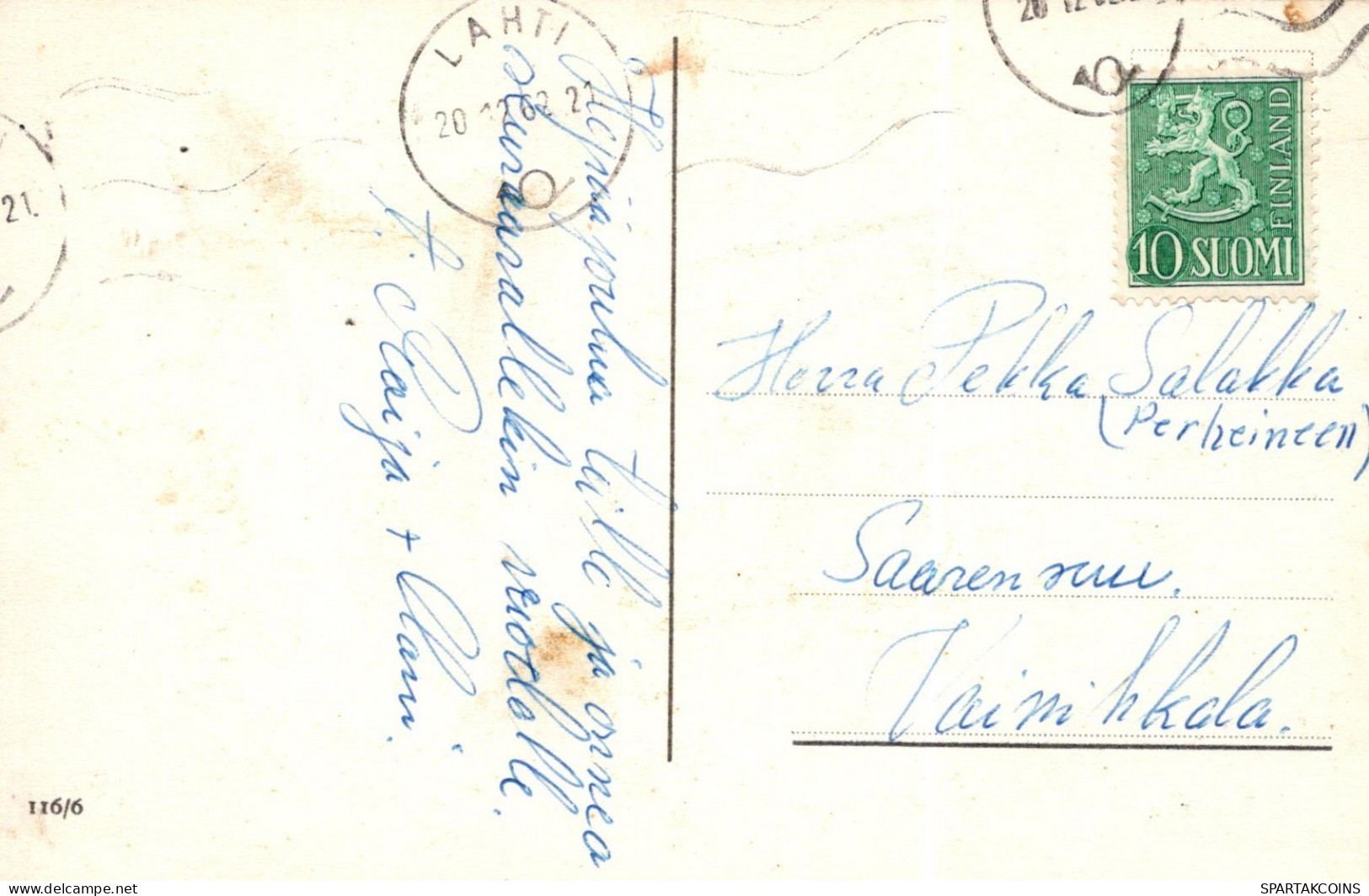 ÁNGEL NAVIDAD Vintage Tarjeta Postal CPSMPF #PAG847.ES - Angels